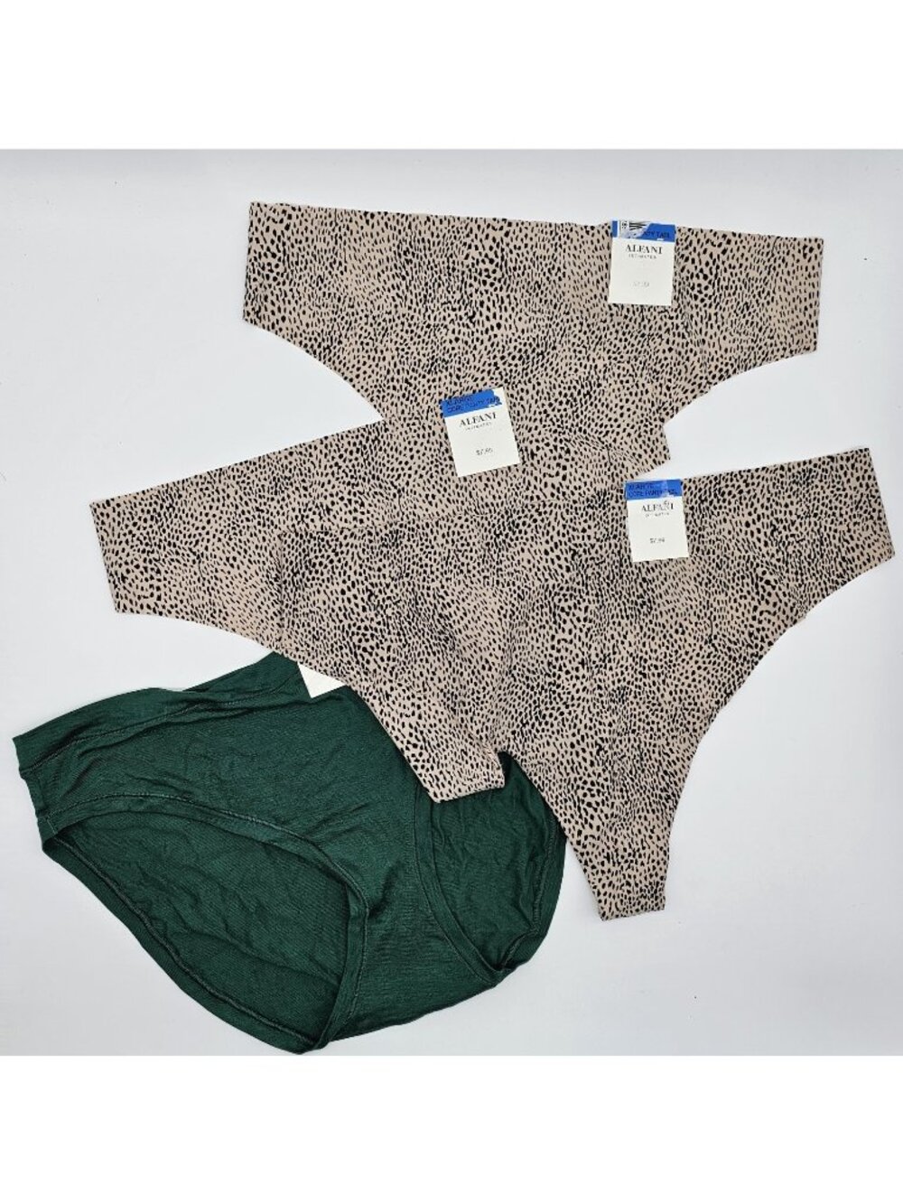 Alfani Intimates Womens Thong Panties Size XL Bikini Panty Lot of 4 Underwear